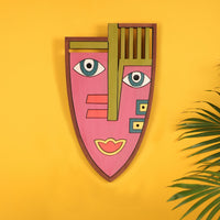 Wooden Face Wall Decor