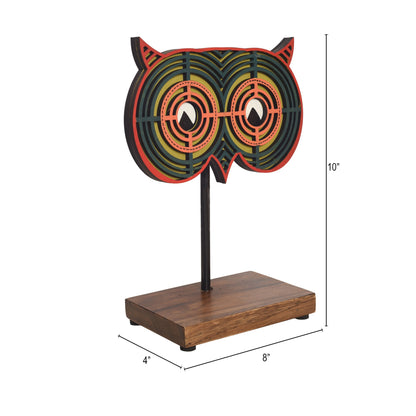 owl eye table decor