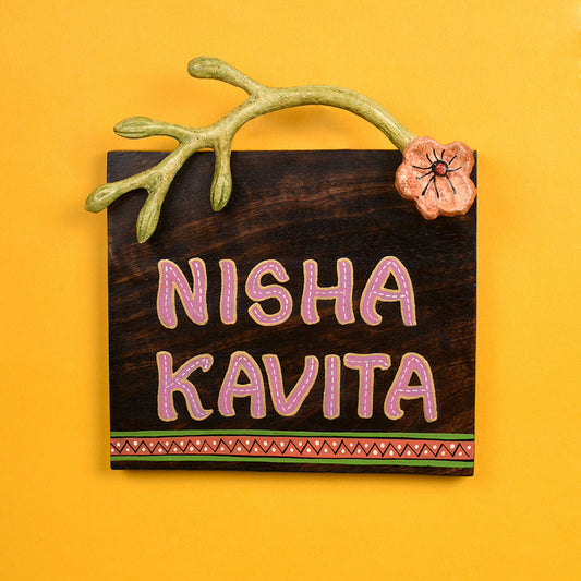Wooden Nameplate