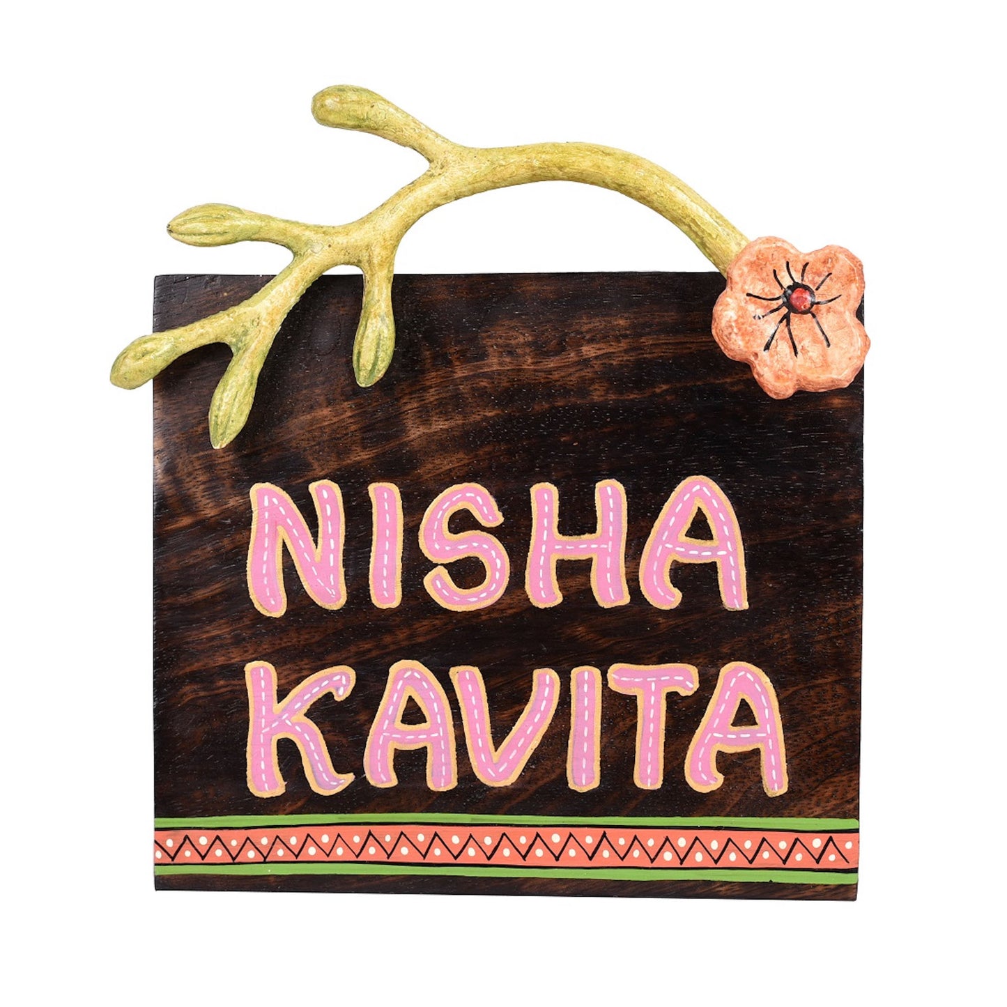Wooden Nameplate