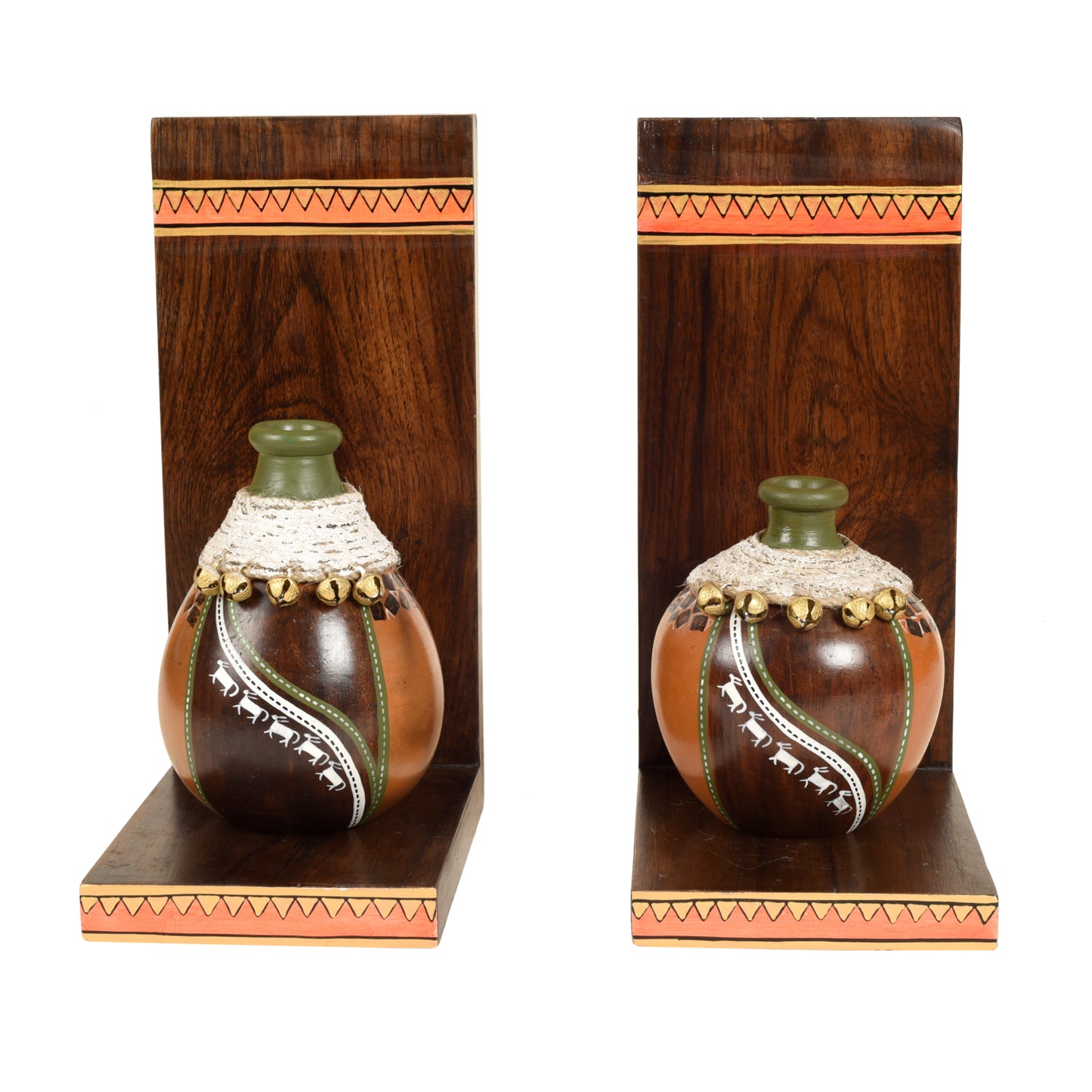 Coco Earthen Vases with Wall Decor Shelves (SO2)