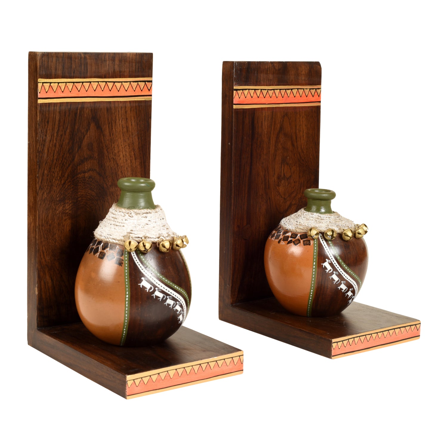 Coco Earthen Vases with Wall Decor Shelves (SO2)