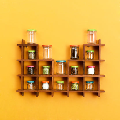 Spices Organiser For Wall Set Of 16 (20x2x13)