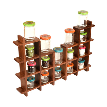 Spices Organiser For Wall Set Of 16 (20x2x13)
