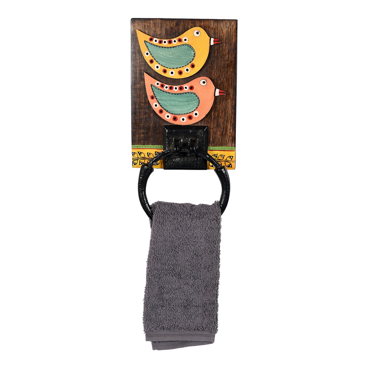 Towel Holder Handcrafted Tribal Art