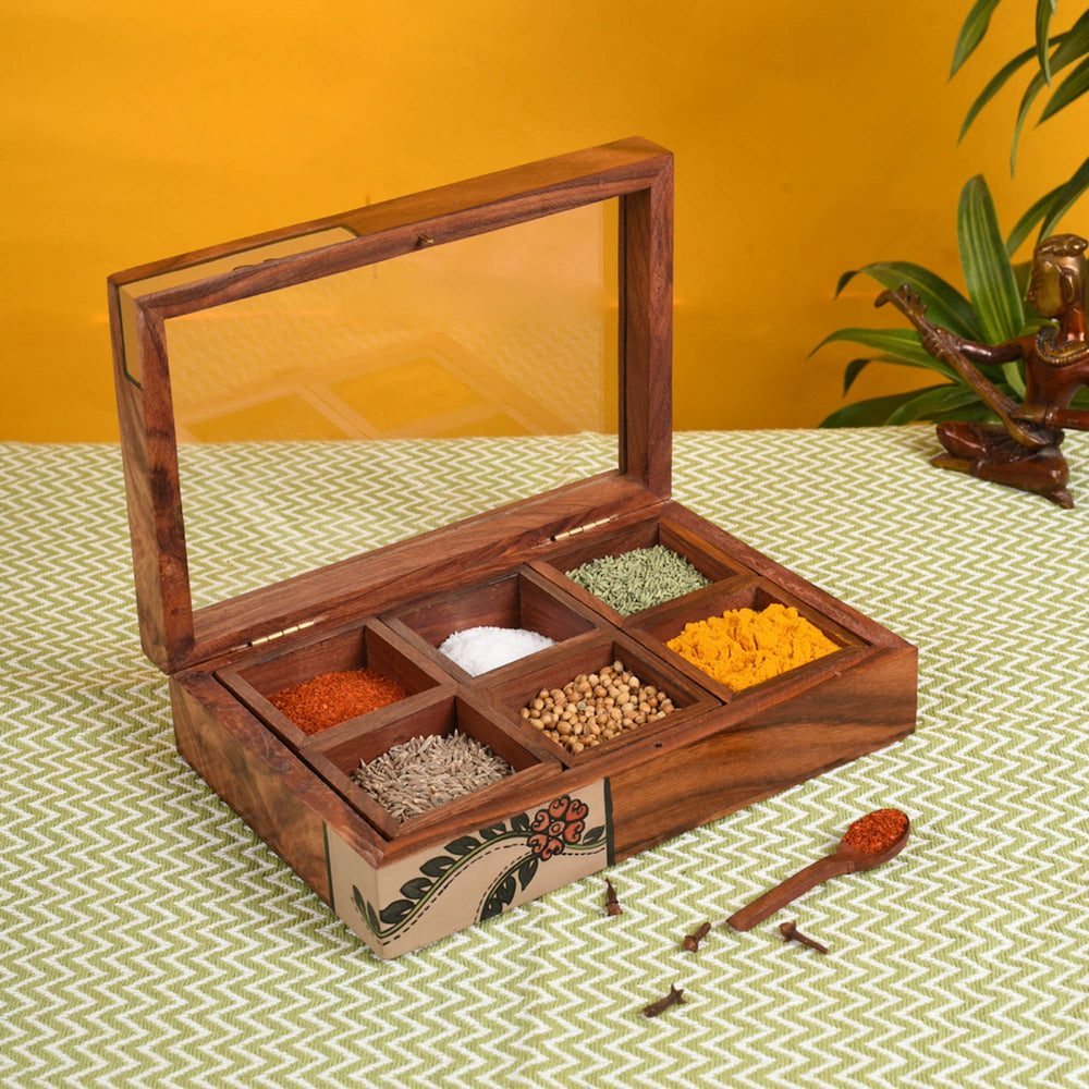 Wooden Masala Box
