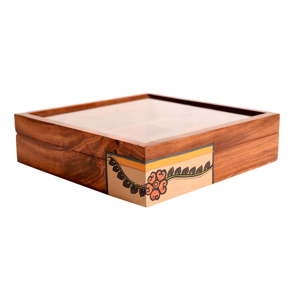 Wooden Masala Box