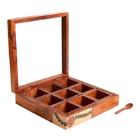 Wooden Masala Box