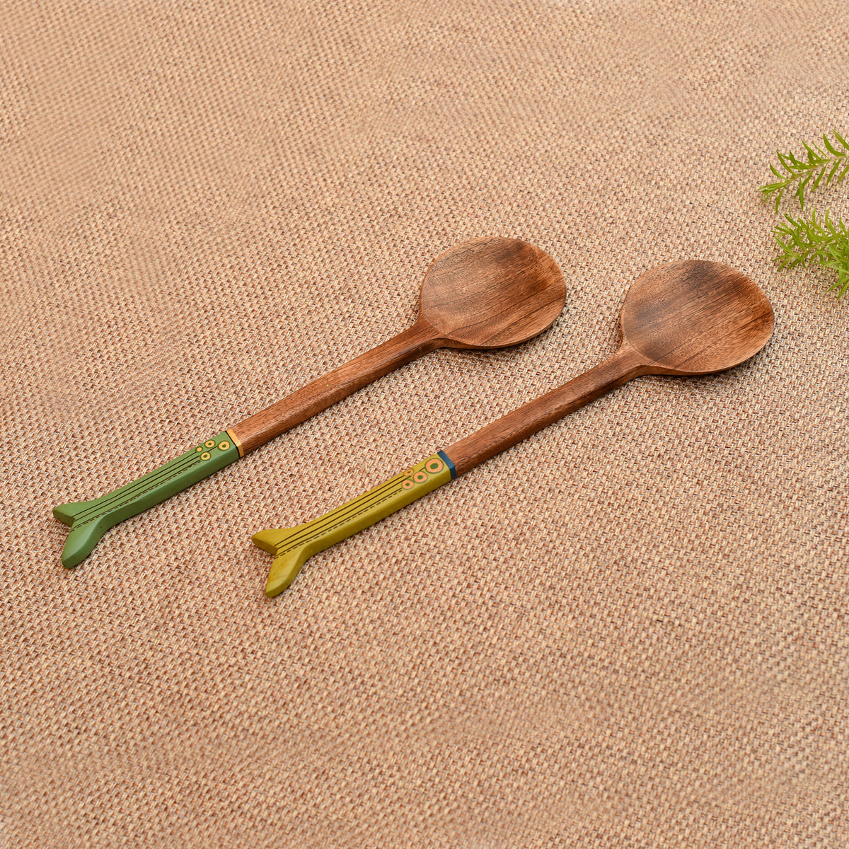 Handcrafted Wooden Ladles (Set of 2)