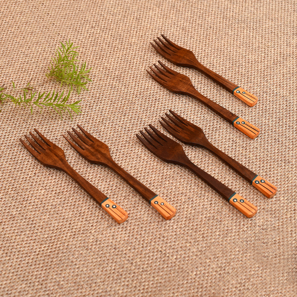 Handcrafted Wooden Forks (So6)