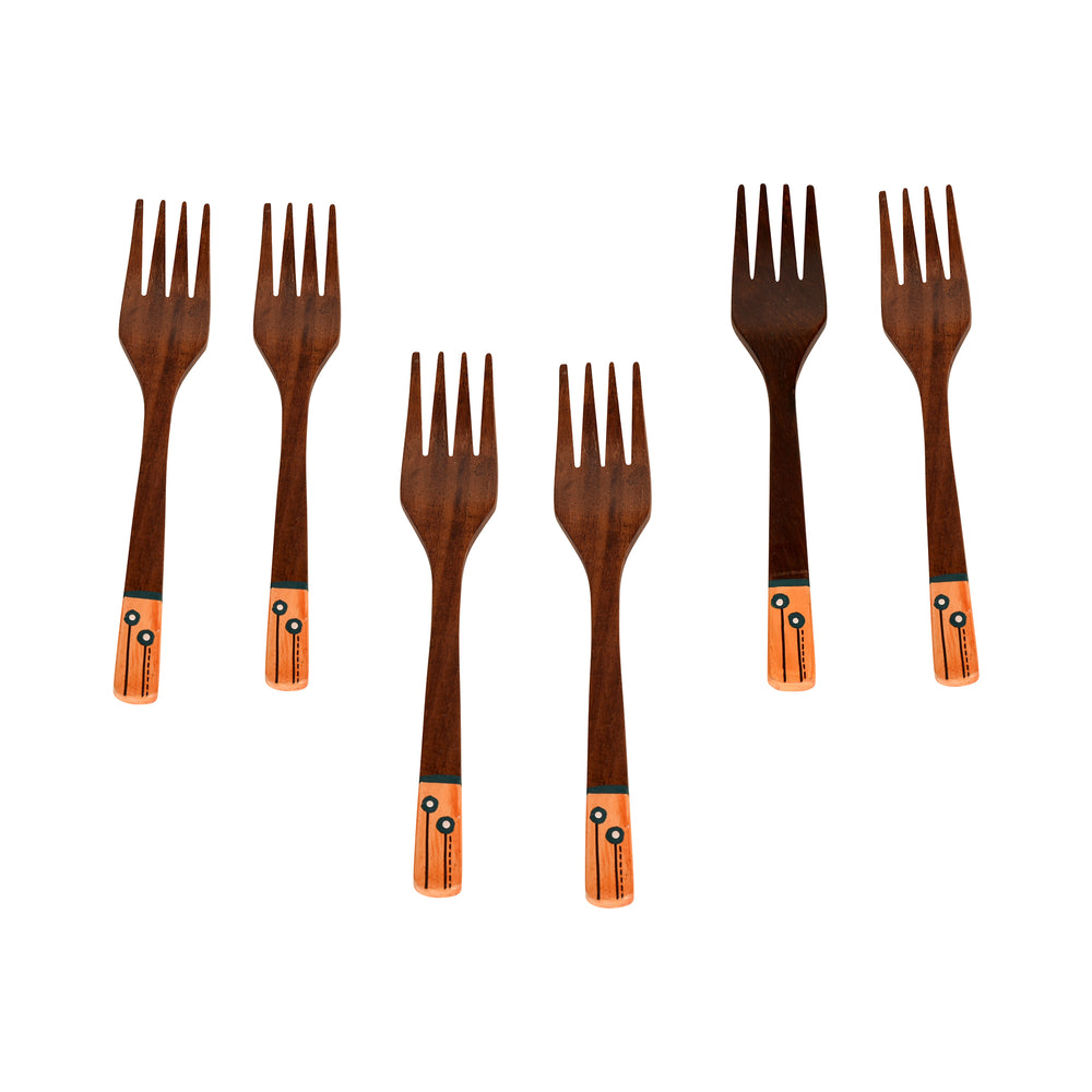 Handcrafted Wooden Forks (So6)