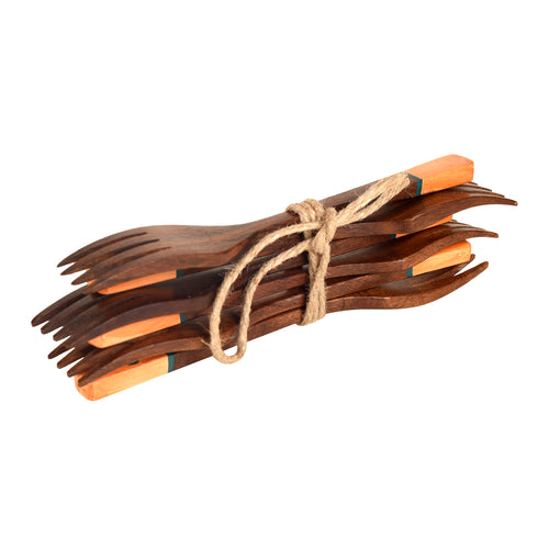 Handcrafted Wooden Forks (So6)