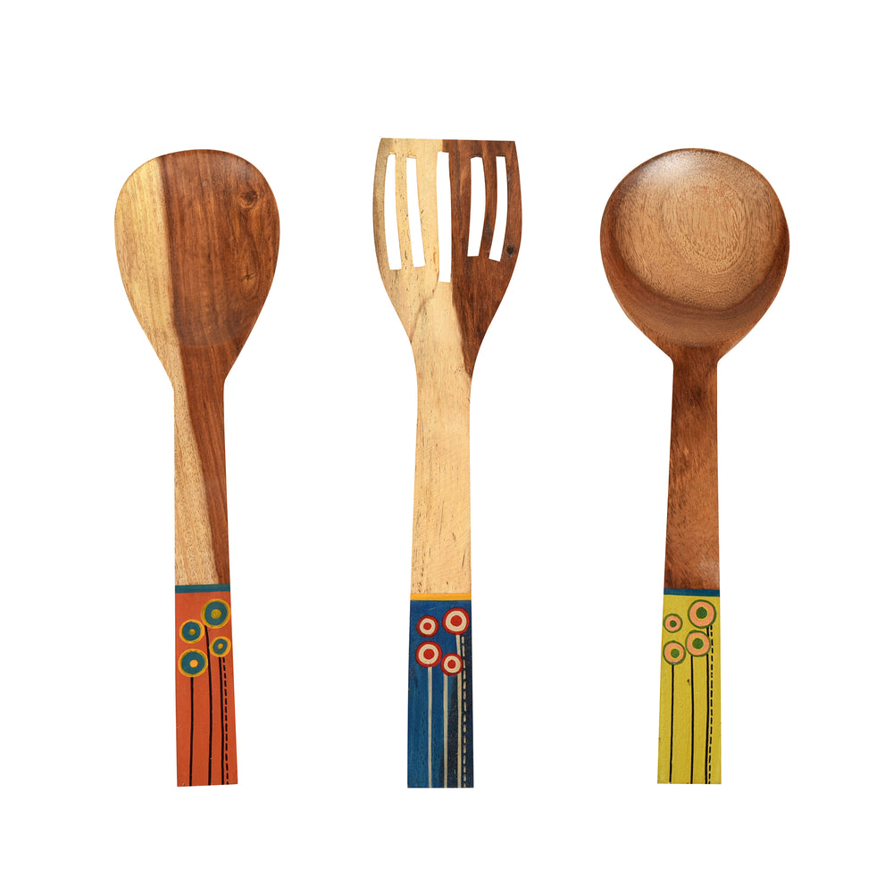 Handcrafted Wooden Ladles (Set of 3)