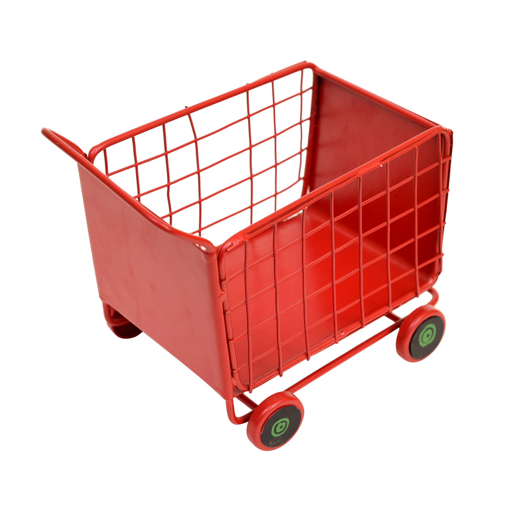 Funky Snacks Serving Trolly in Red Color (6x4.4x5.2)