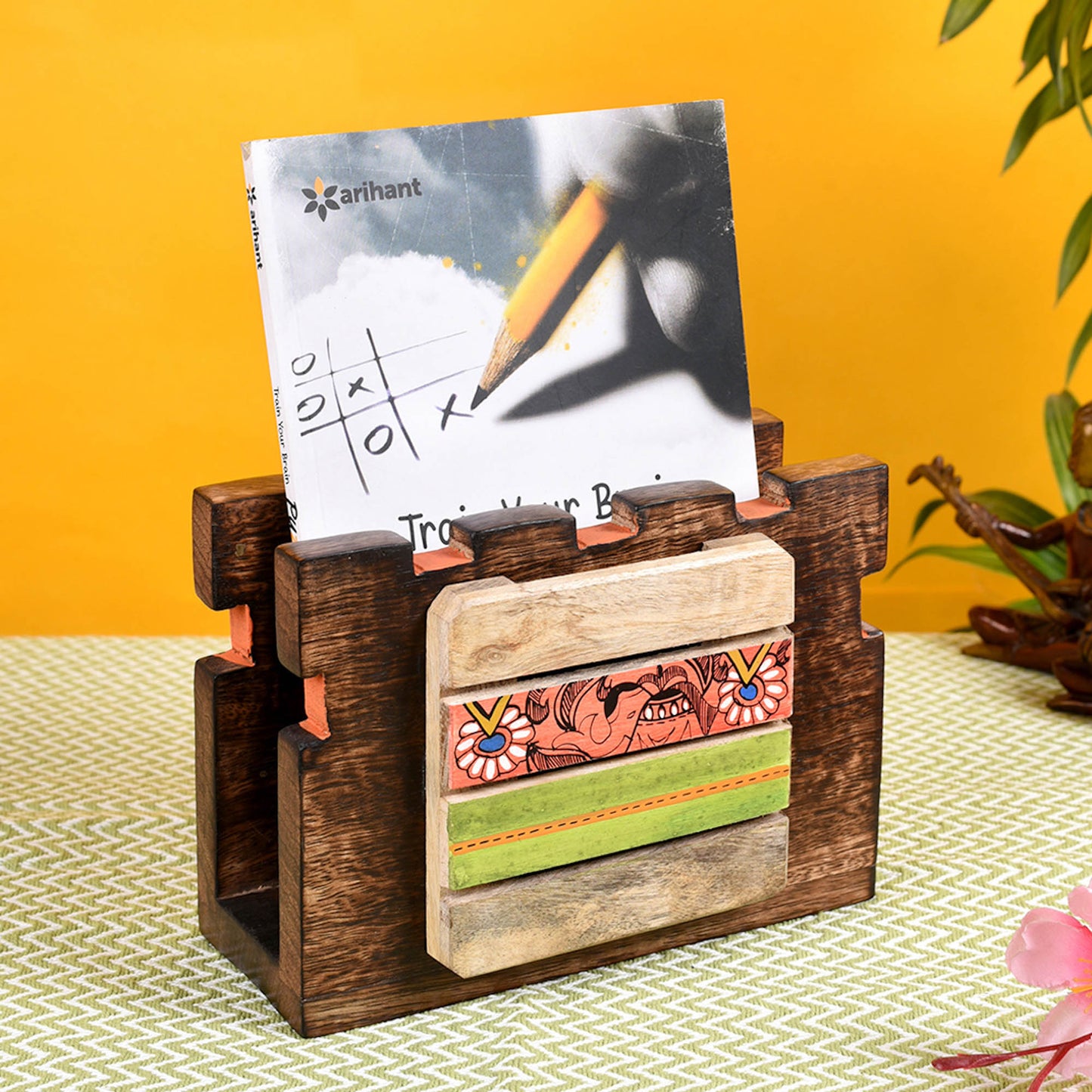 Magazine Holder Handcrafted Wooden (7x3x5)