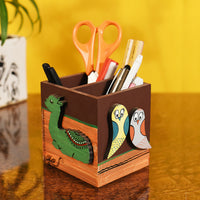 wooden pen stand