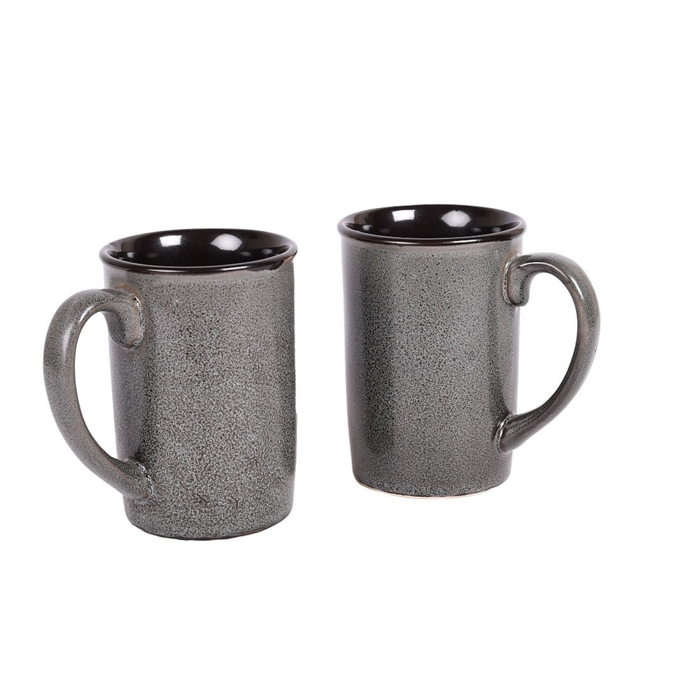 Coffee Mug Ceramic Grey (Set of 2) (4x3x4)