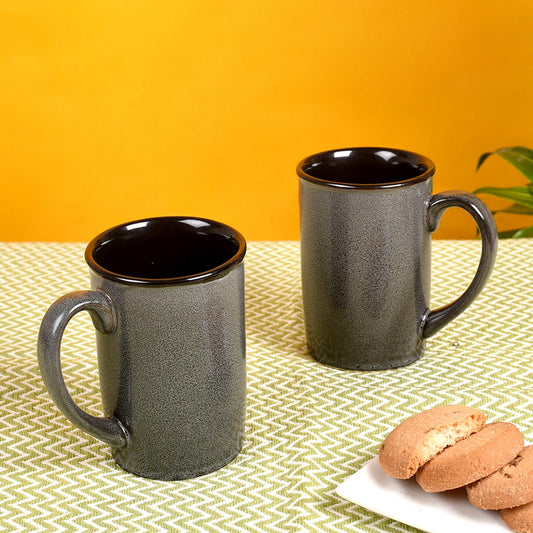 Coffee Mug Ceramic Grey (Set of 2) (4x3x4)