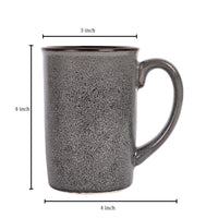 Coffee Mug Ceramic Grey (Set of 2) (4x3x4)