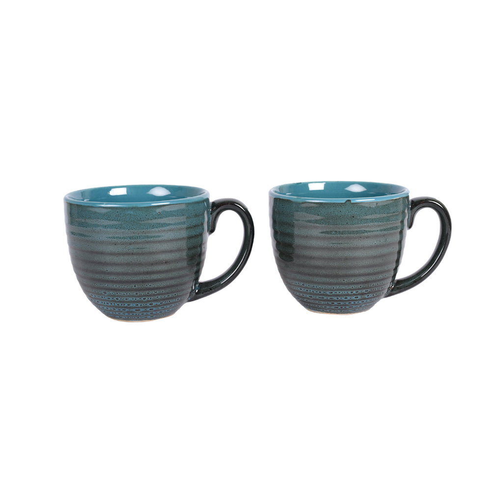 Coffee Mug Ceramic Bluish Grey (Set of 2)