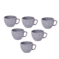 Smokey Dents Tea Cups Set of 6 (4.5 × 3.5 × 2.5 in)