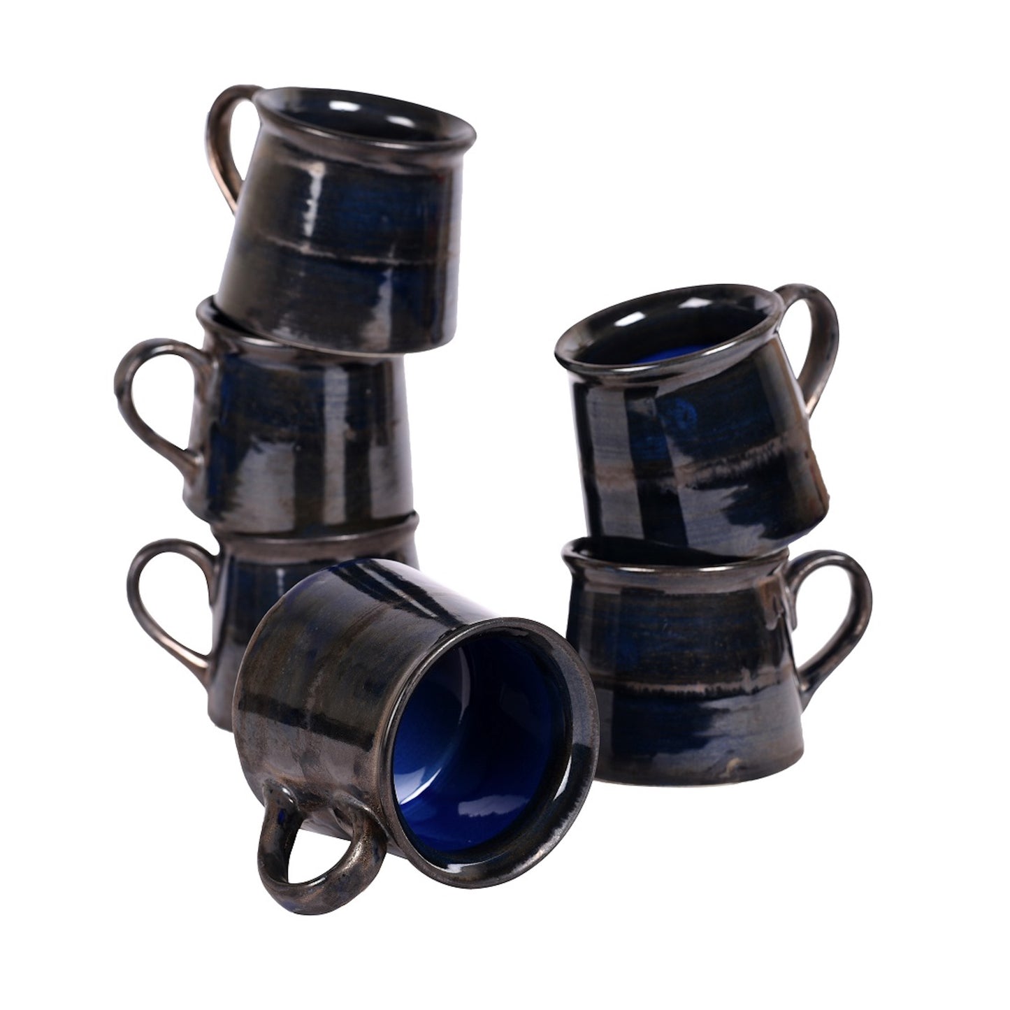Ceramic Cup Dark Blue (Set of 6)