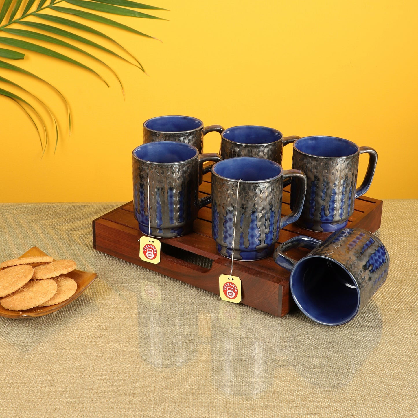 Midnight Blue Tea Cups Set of 6