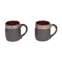 Elemental Brown Tea Cups (Set of 4)