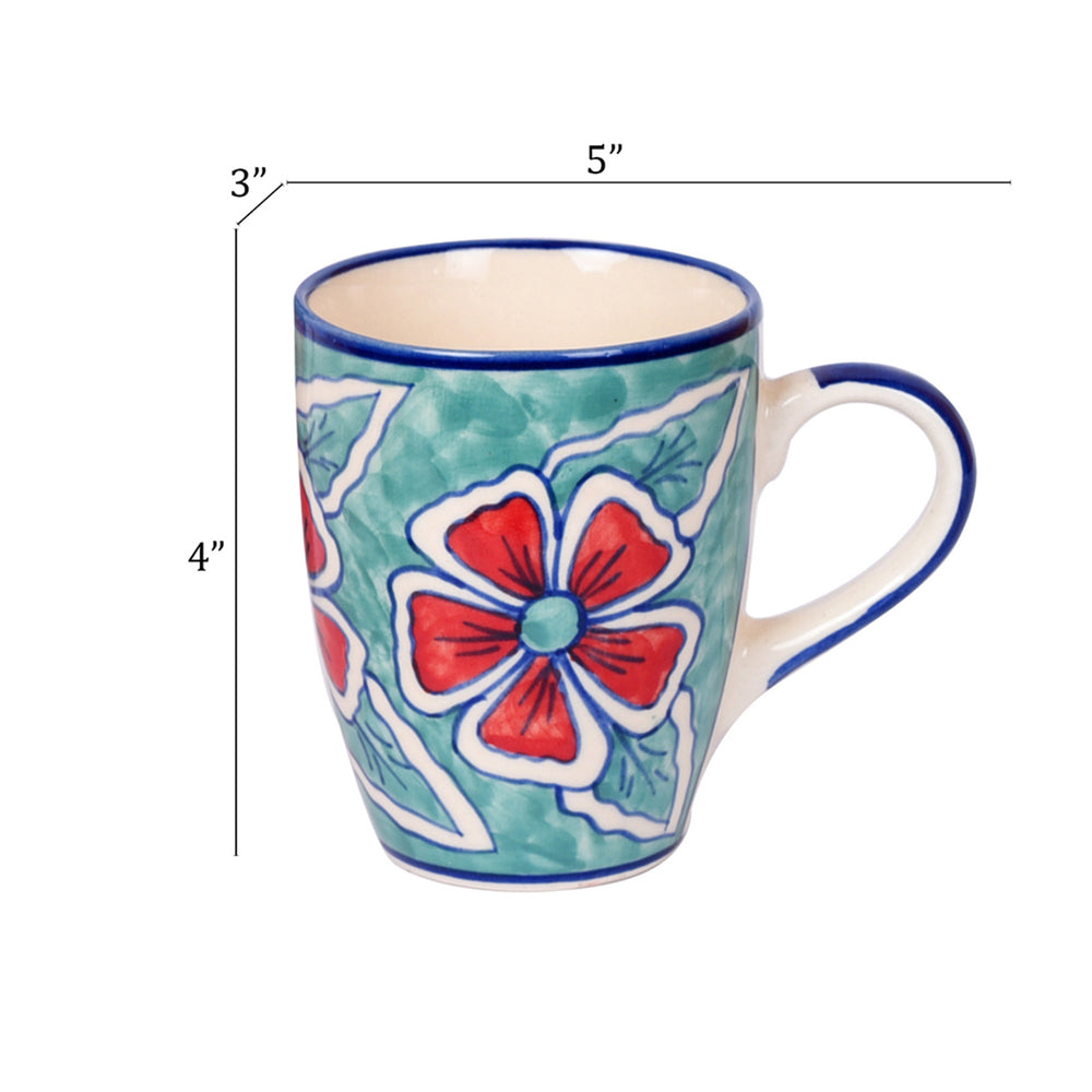 Flowers of Ecstasy Coffee Mugs Set of 4, Arctic