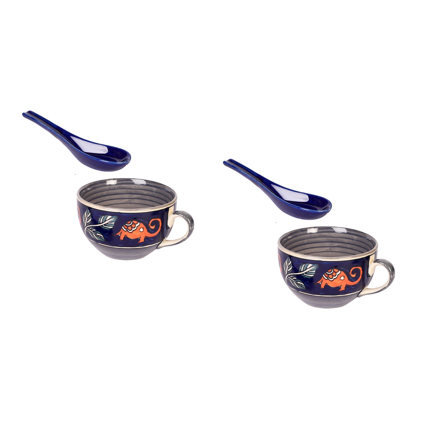 Morning Tuskers Soup Bowls S02 w/spoons