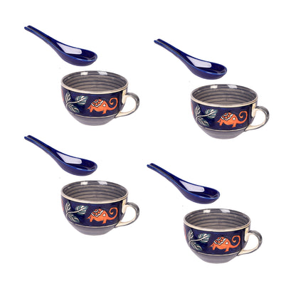 Morning Tuskers Soup Bowls S04 w/spoons