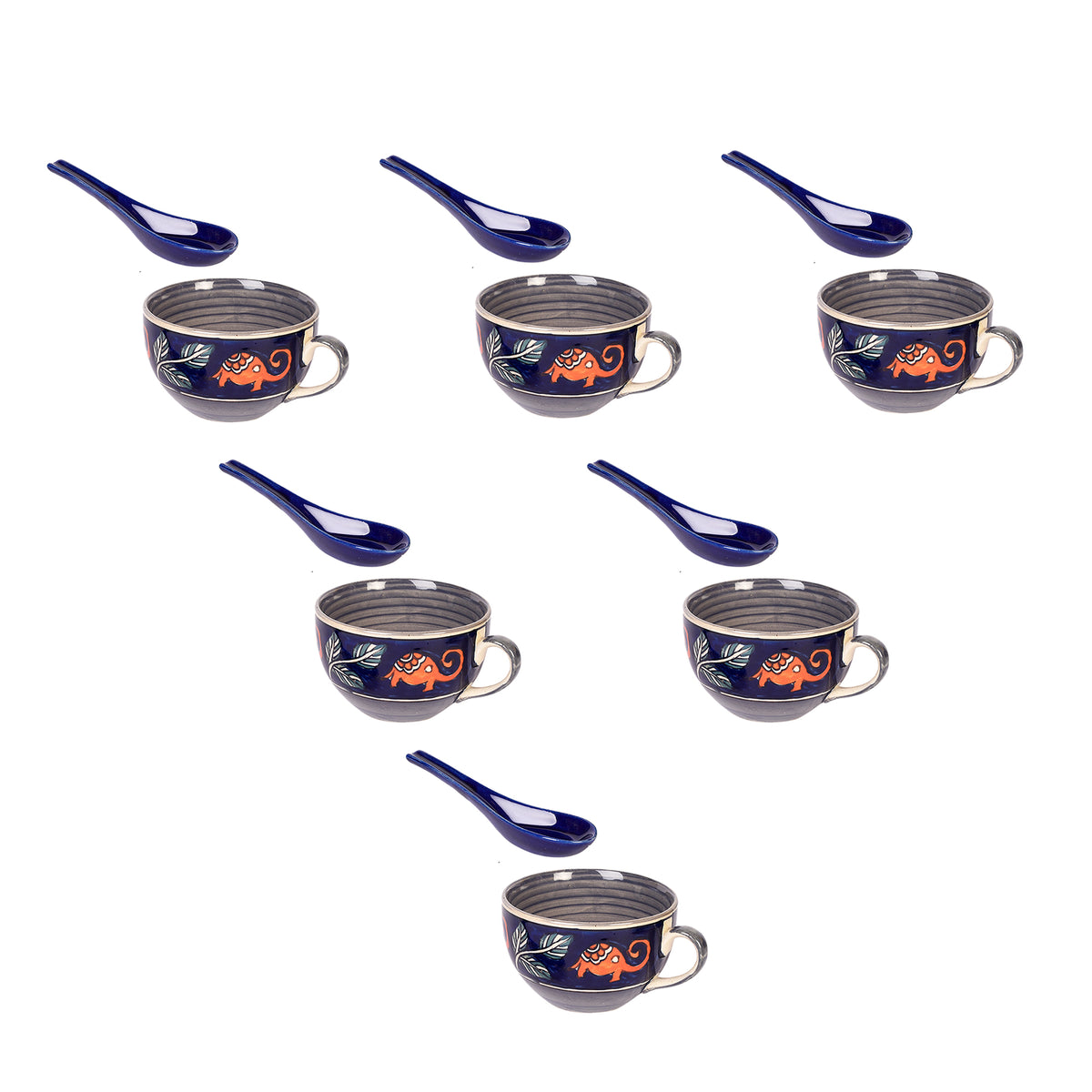 Morning Tuskers Soup Bowls S06 w/spoon