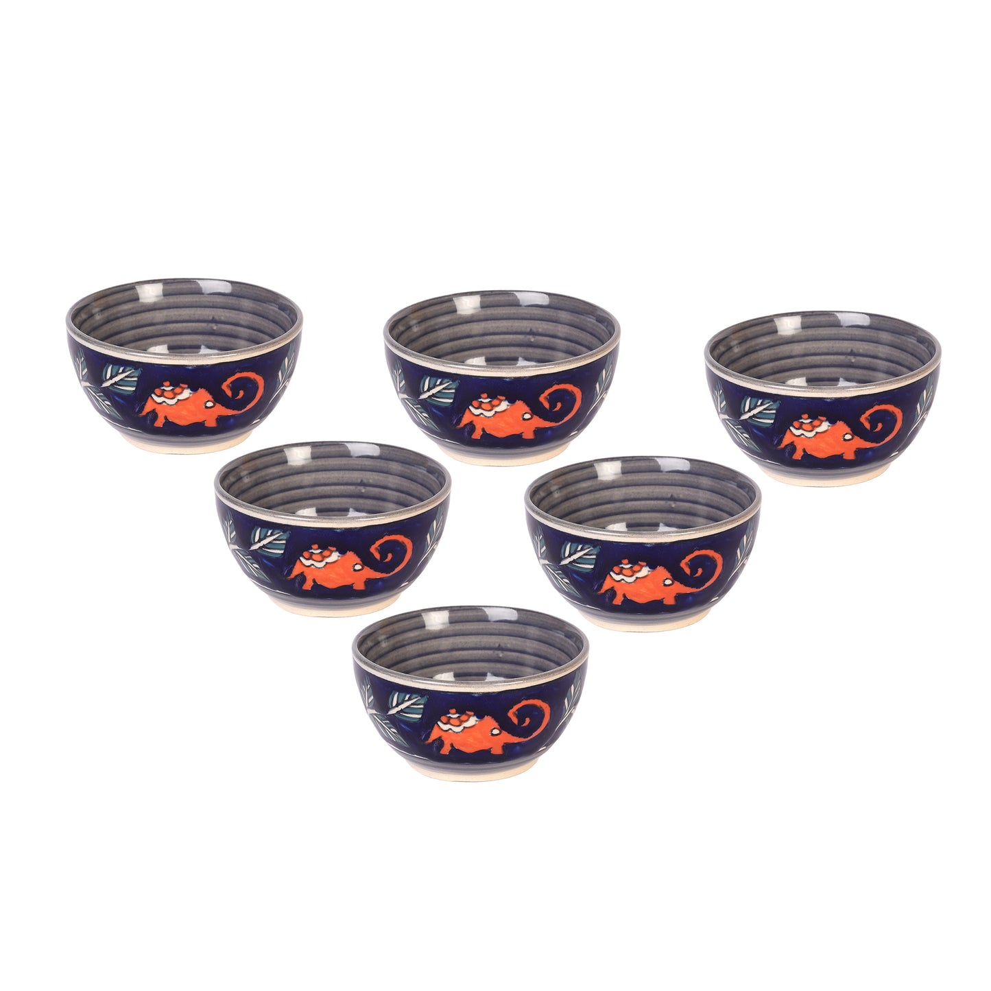 Morning Tuskers Round Serving Bowls S06