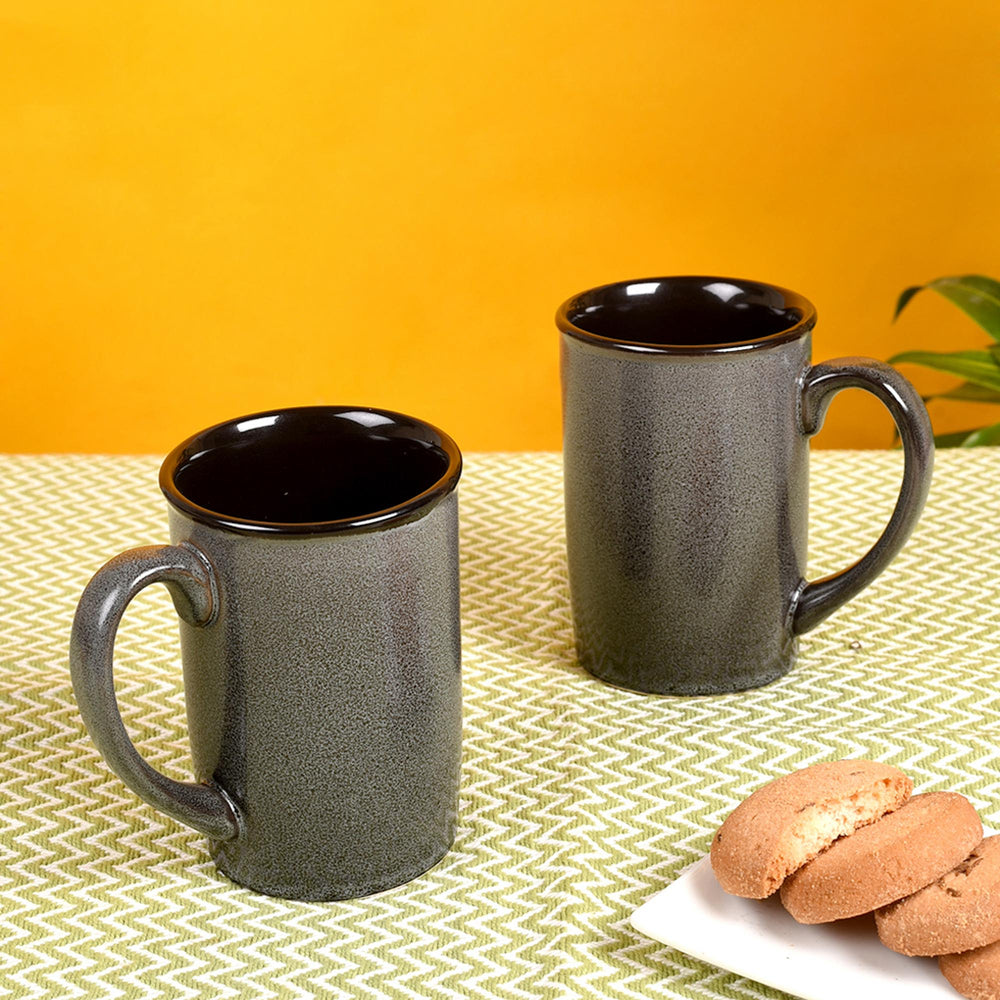 Cup Holder Handcrafted Wall Mounted & 2 Mugs (Set of 3) (10x3x10)