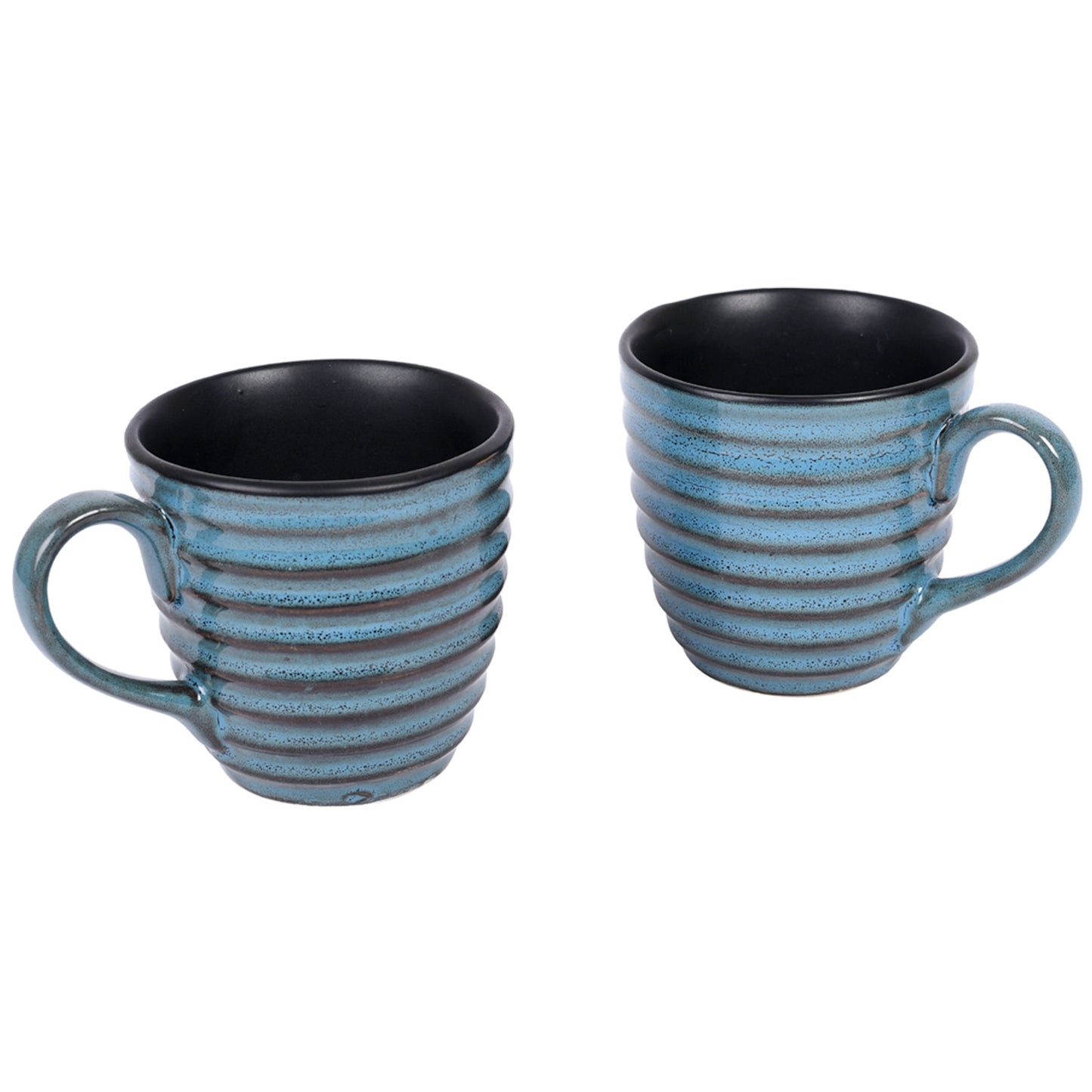 Cup Holder Handcrafted & 2 Mugs (Set of 3) (7x3.3x7)