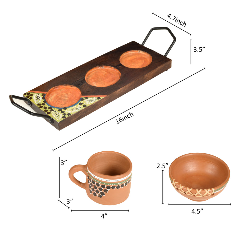 tray with bowls 