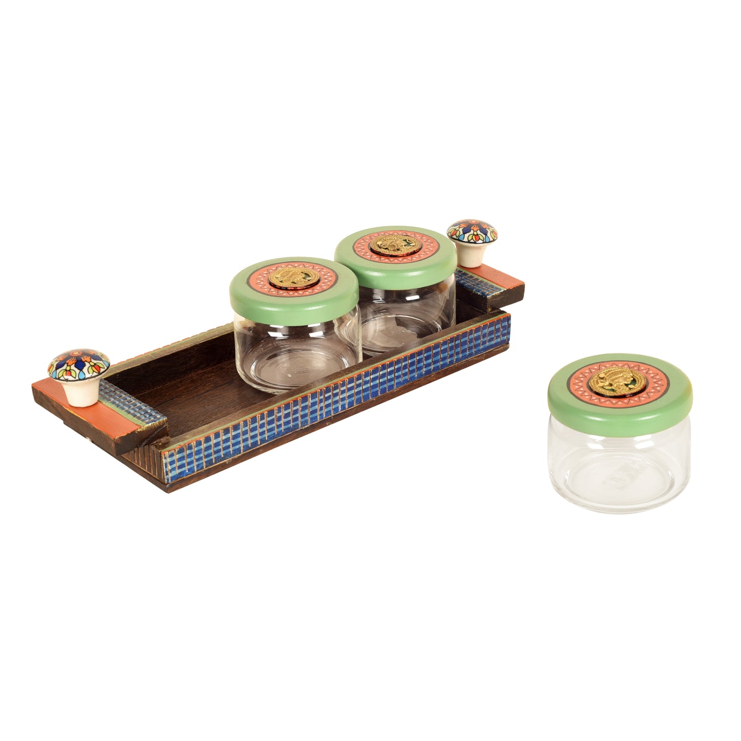 tray with jars 