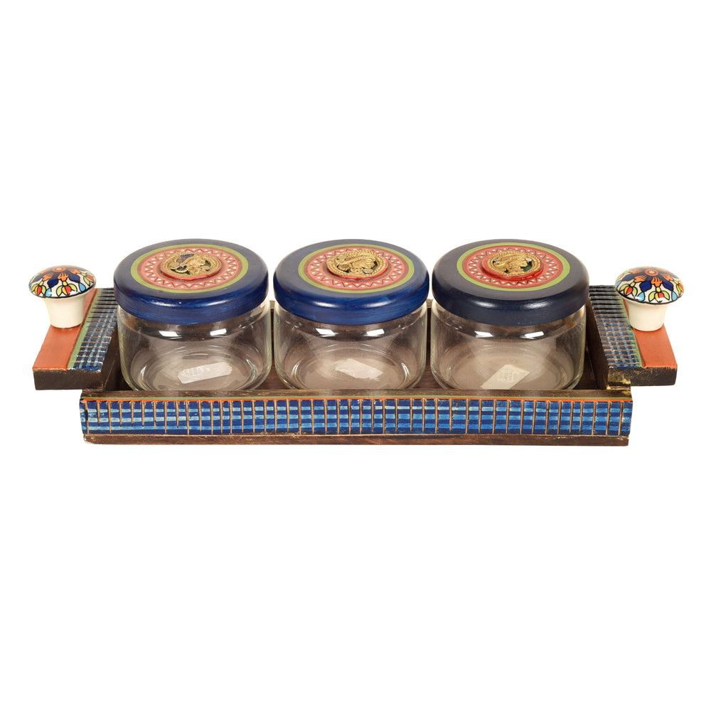 tray with jars 