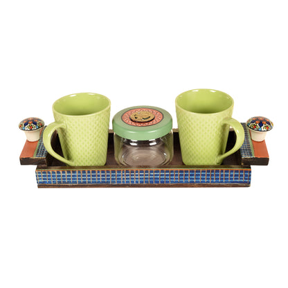 tray with cups 