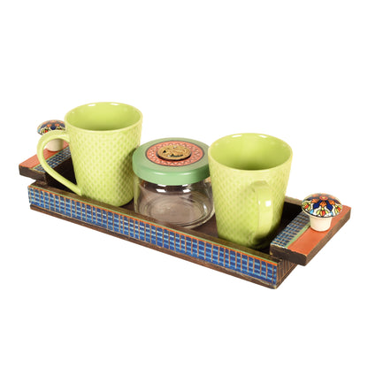 tray with cups 