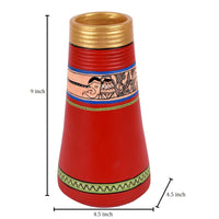 Madhubani Earthen Vase