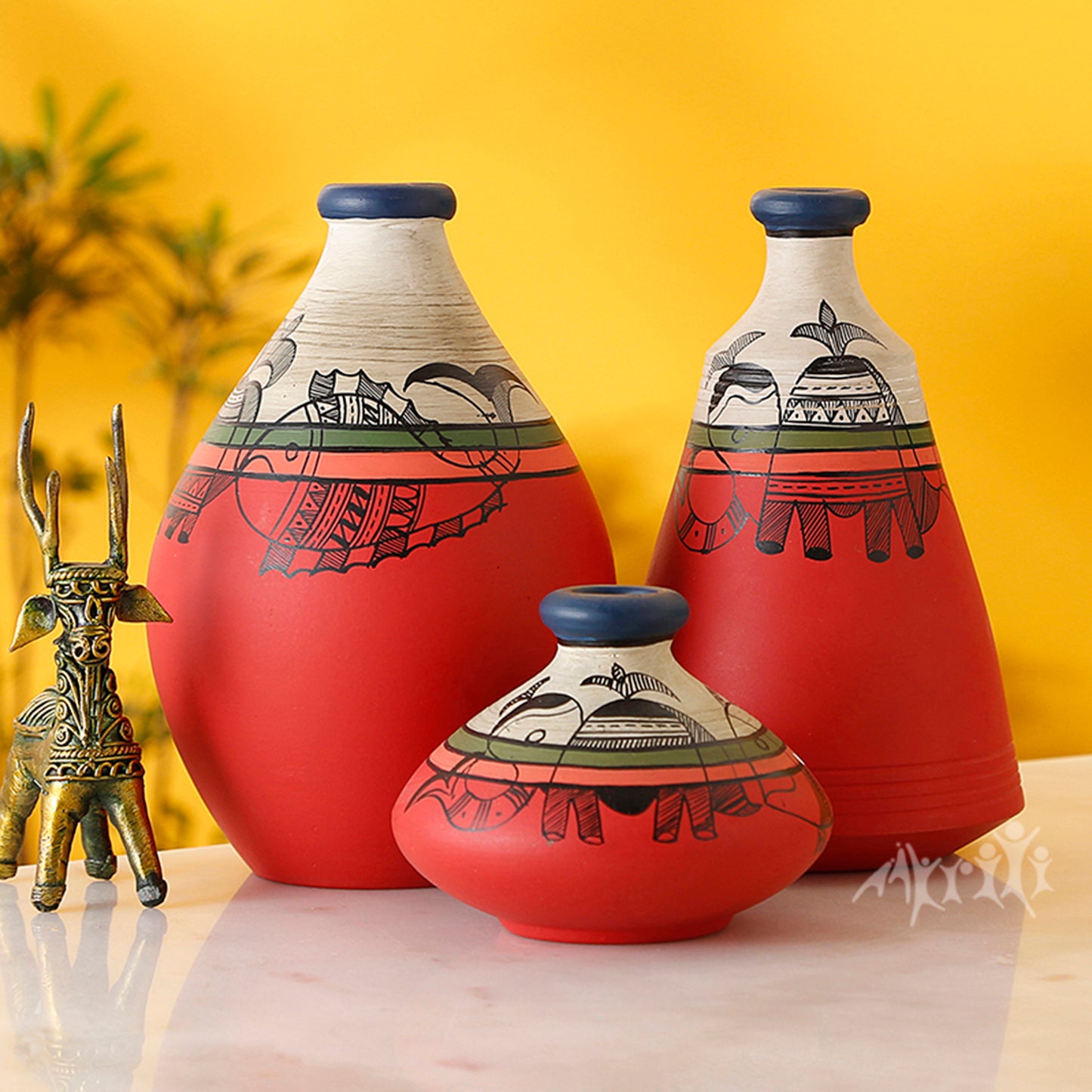 madhubani vases