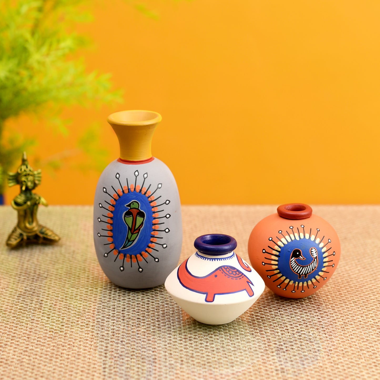 handpainted vases