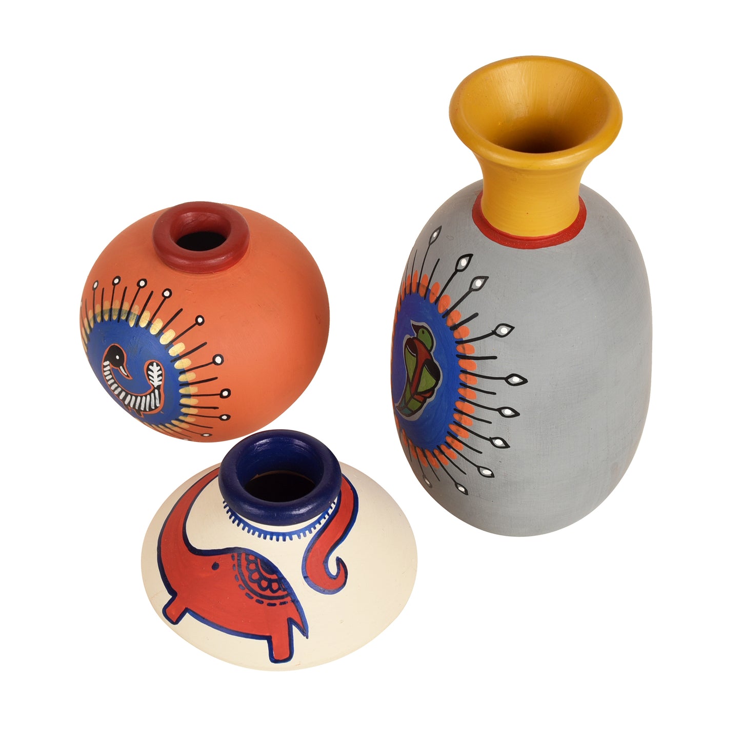 handpainted vases