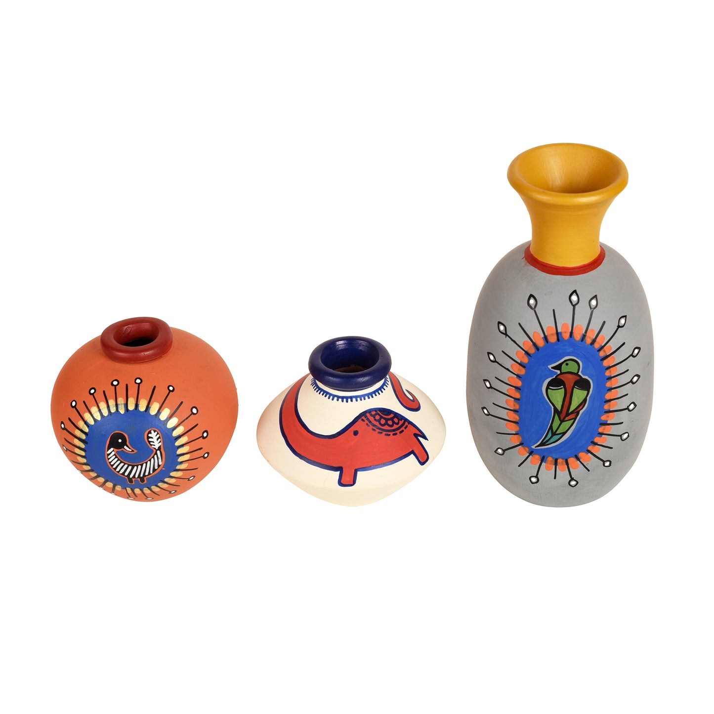 handpainted vases