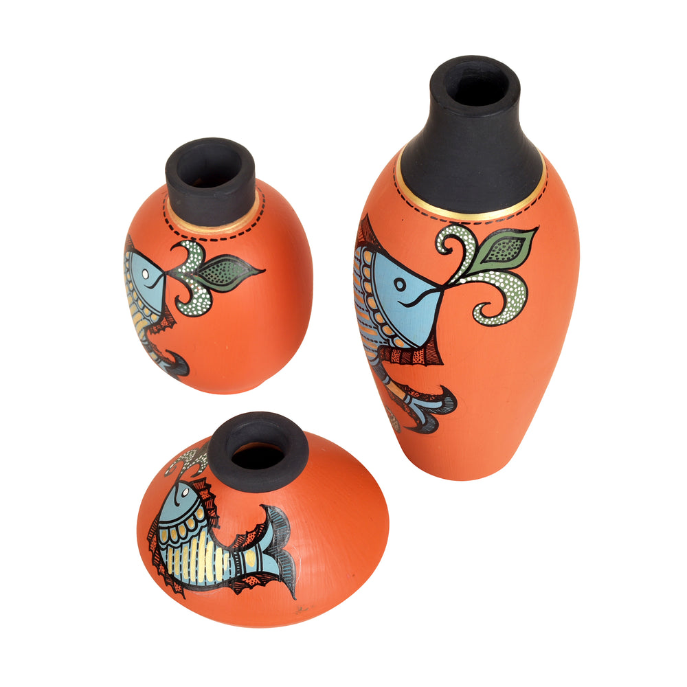 terracotta vases