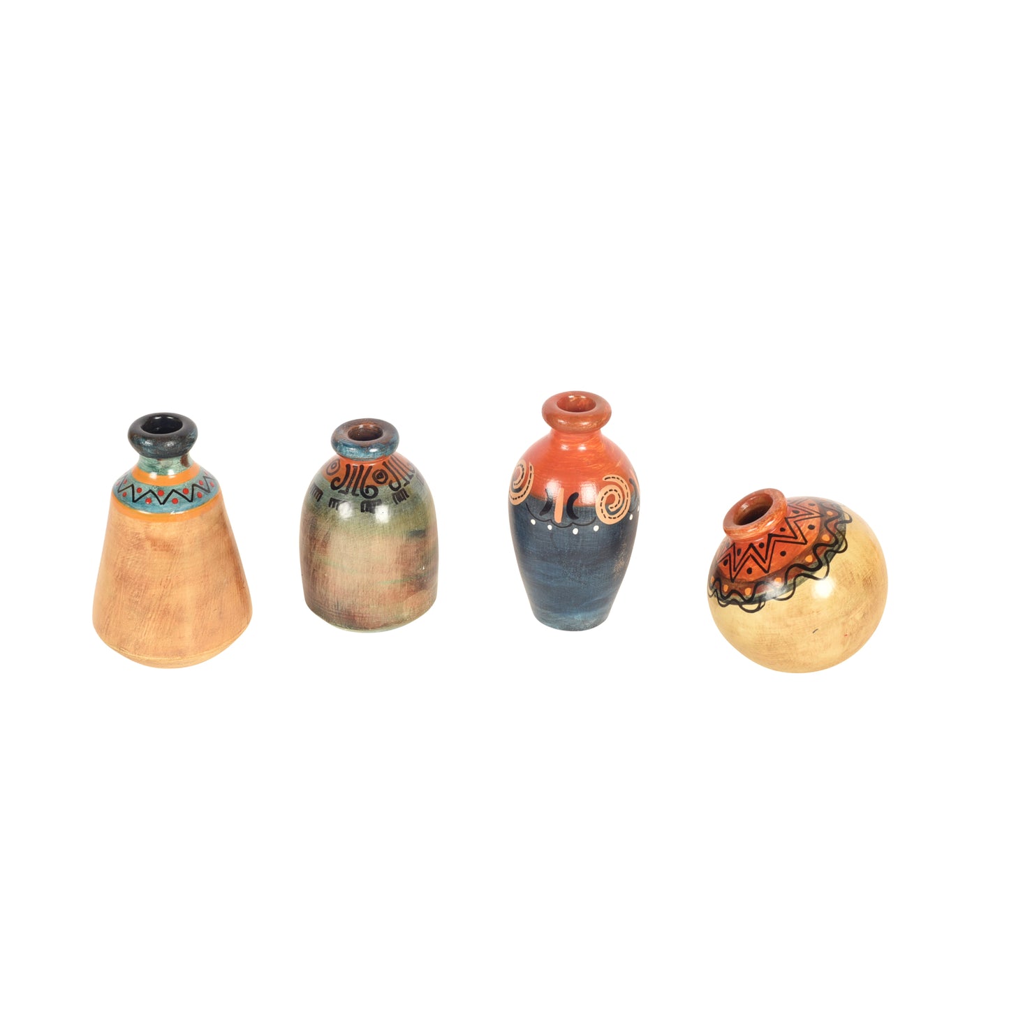 Handcrafted Terracotta Vase Set (Set of 5)