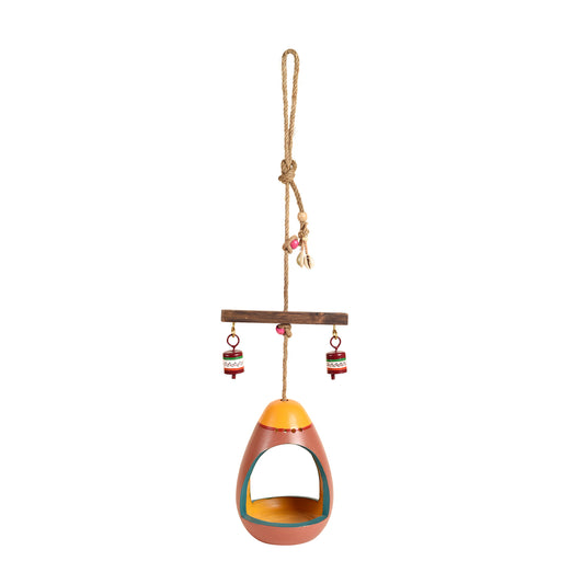 Terracotta Bird Feeder Hanging (5 x 5 in)