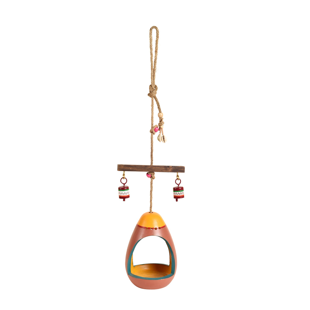 terracotta bird feeder