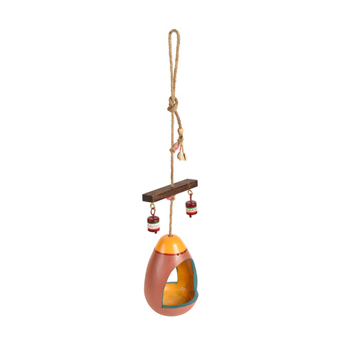 terracotta bird feeder